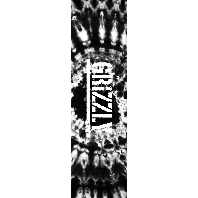 Grizzly Tie-Dye Stamp Griptape Black/White 4