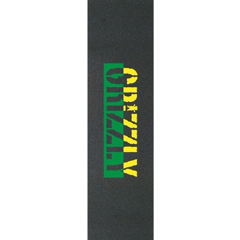 Grizzly Two Faced Griptape Sheet Green/Yellow 2